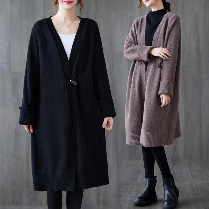 ニットカーディガン アウター カーディガン ニット　レディース 羽織り 発熱するニット　ロング 長袖 大きめ　大きいサイズ ゆったり 無地　ビッグ　秋今日は30パーセント