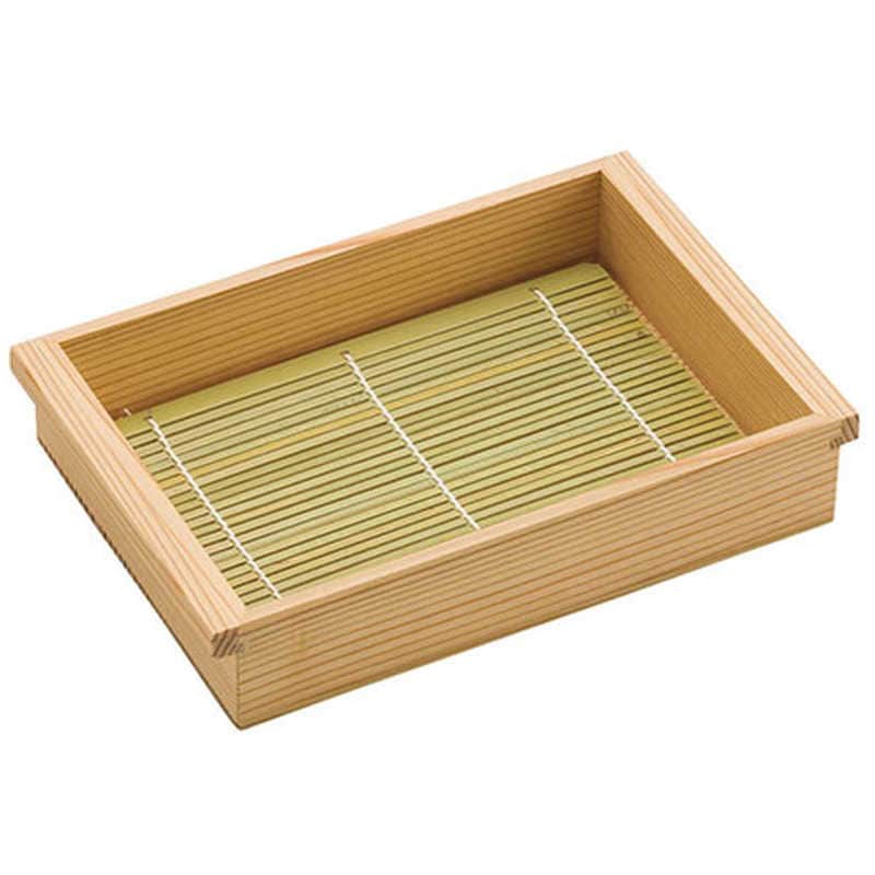 ヤマコー　用美 業務用 杉・おはこ長角盛箱(竹ス付)大 yamaco18117　YAMACO18117