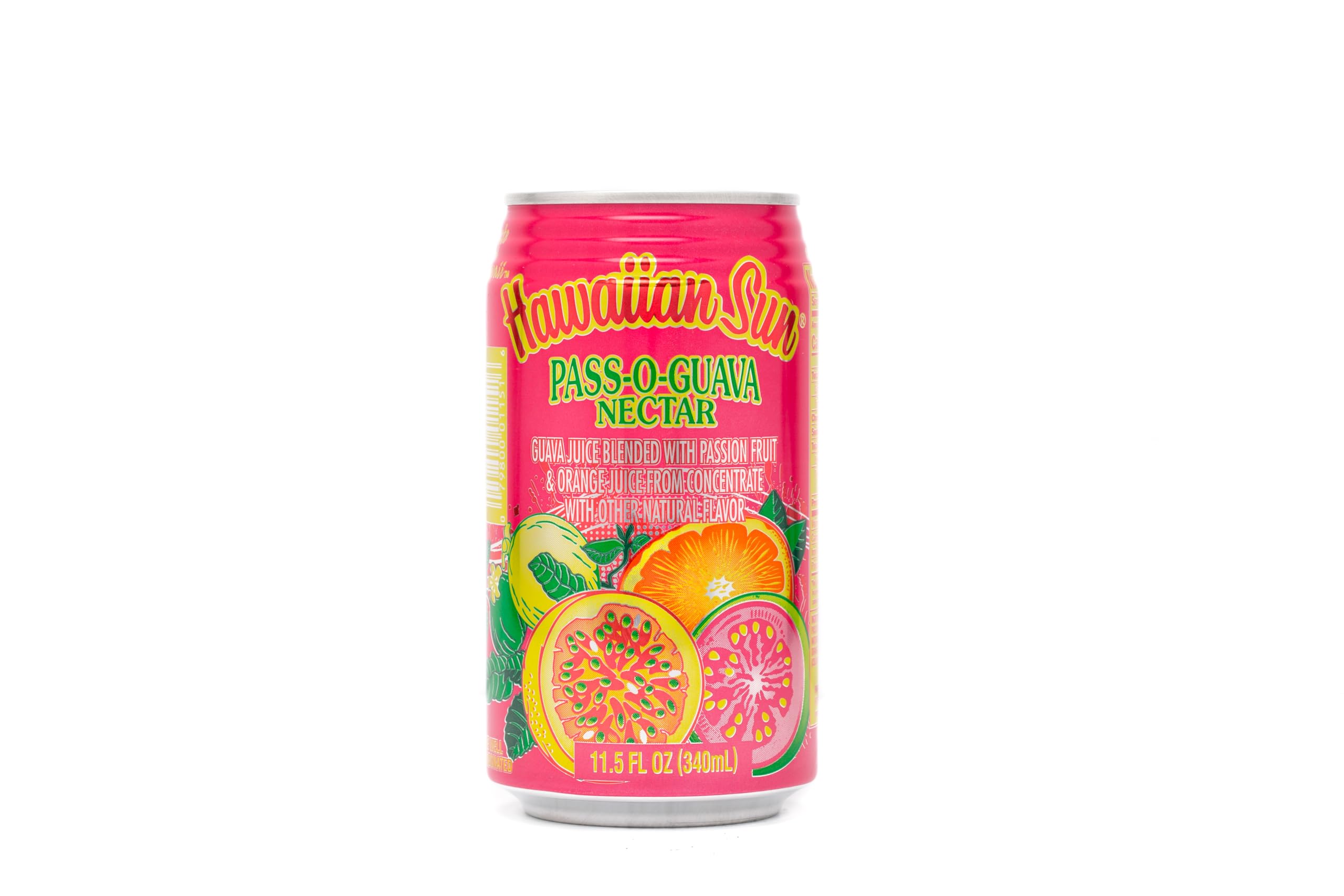 ハワイアンフルーツネクターHawaiian Sun ハワイアンサン パス・オ・グァバネクター 340ml×24缶