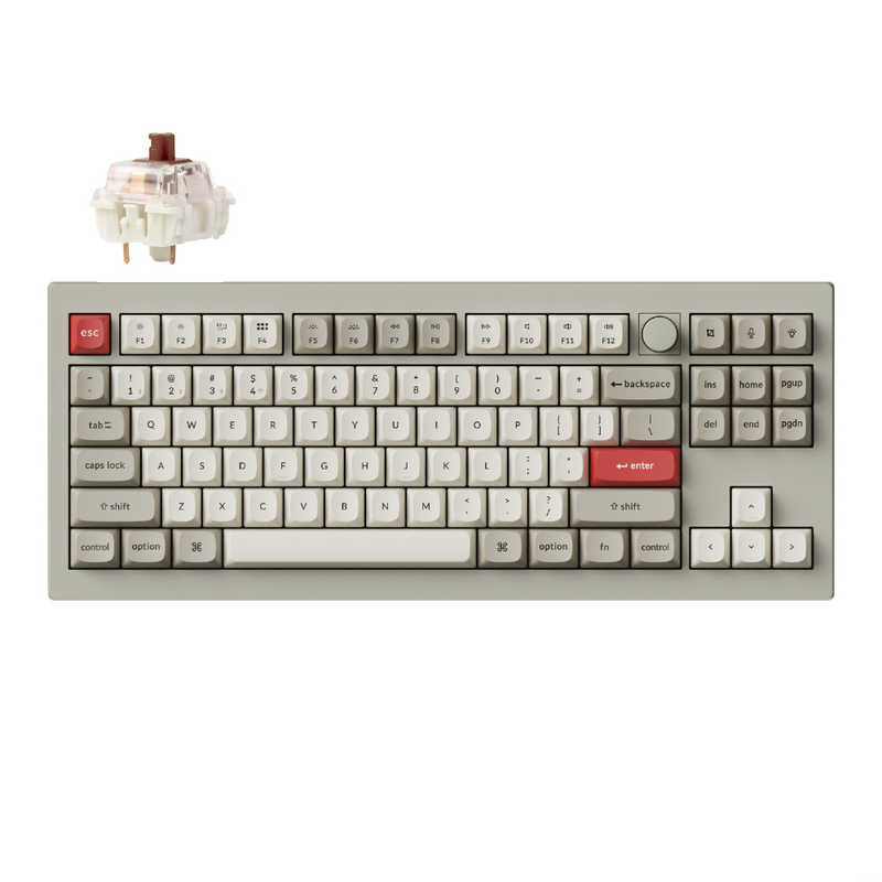 キークロン　キーボード V3 Max(茶軸) レトロカラー　V3M-R3-US
