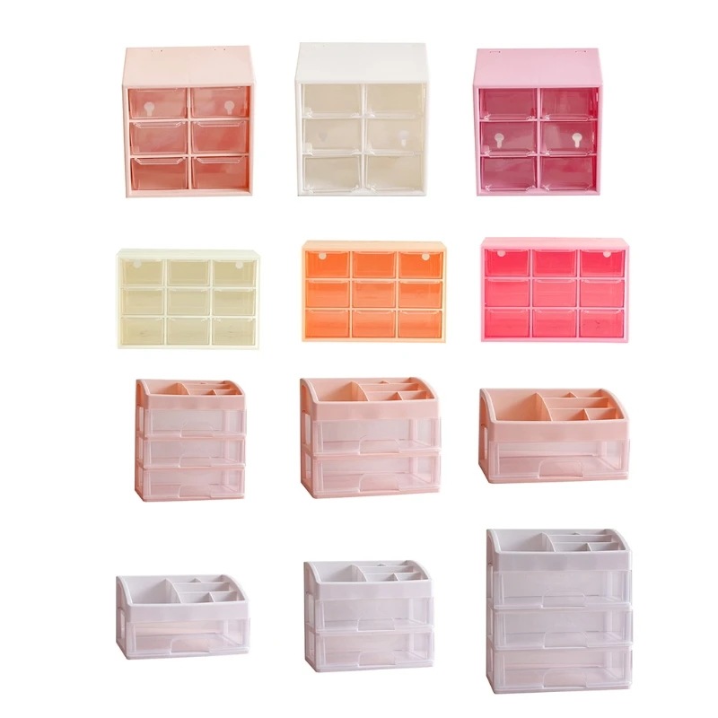 Kawaii-透明な引き出し,大容量の透明な引き出し,デスク,収納ボックス,ペンホルダー,学校,オフィス,文房具