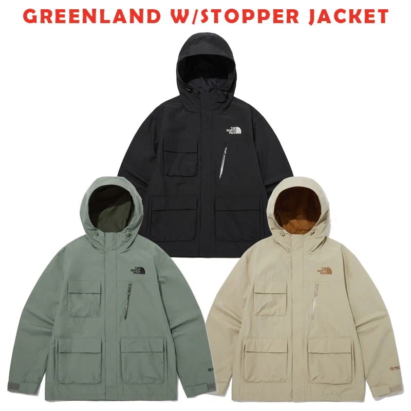 韓国正規品保証 関税負担なし NJ2GP59A MS GREENLAND W/STOPPER JACKETデイリー 基本 着装 男子 女子 人気 韓国 ファッション 男女共用 アウトドア