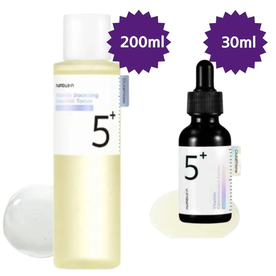 【正規品/5番 スペシャル2種セット】白玉点滴グルタチオンCトナー 200ml+グルタチオンＣ美容液 30ml/高濃縮ビタ水液/ 顔色ケア/ お肌の疲労回復/ 鎮静/ ブライトニング/ 韓国コスメメ