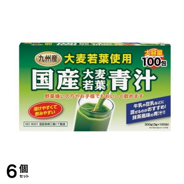 YUWA(ユーワ) 国産大麦若葉青汁 300g (=3g×100包) 6個セット