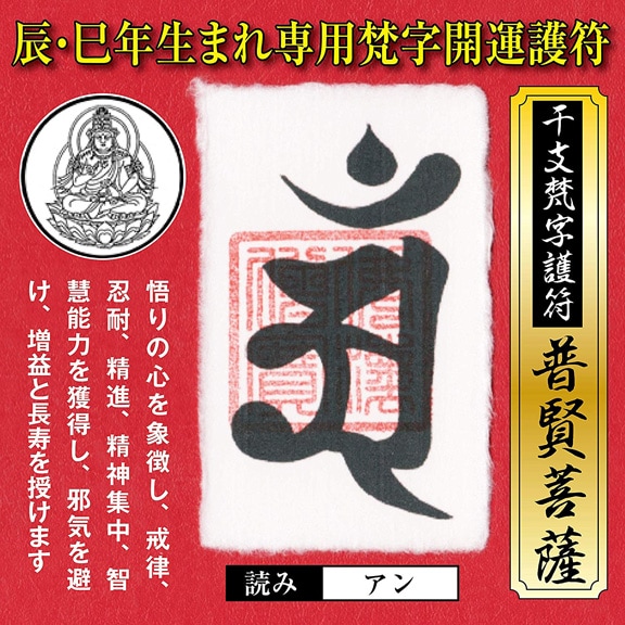 ファッション 梵字 干支 護符 健康運 恋愛運 守護本尊普賢菩薩金運 辰年 たつ年 巳年 へび年 お守り 開運 その他 Truthprofoundationindia Com