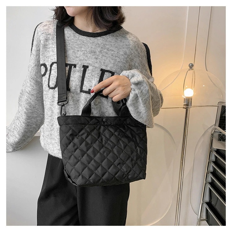 トートバッグ キルティング レディース デザイン ナイロン 韓国ファッション[K](T)