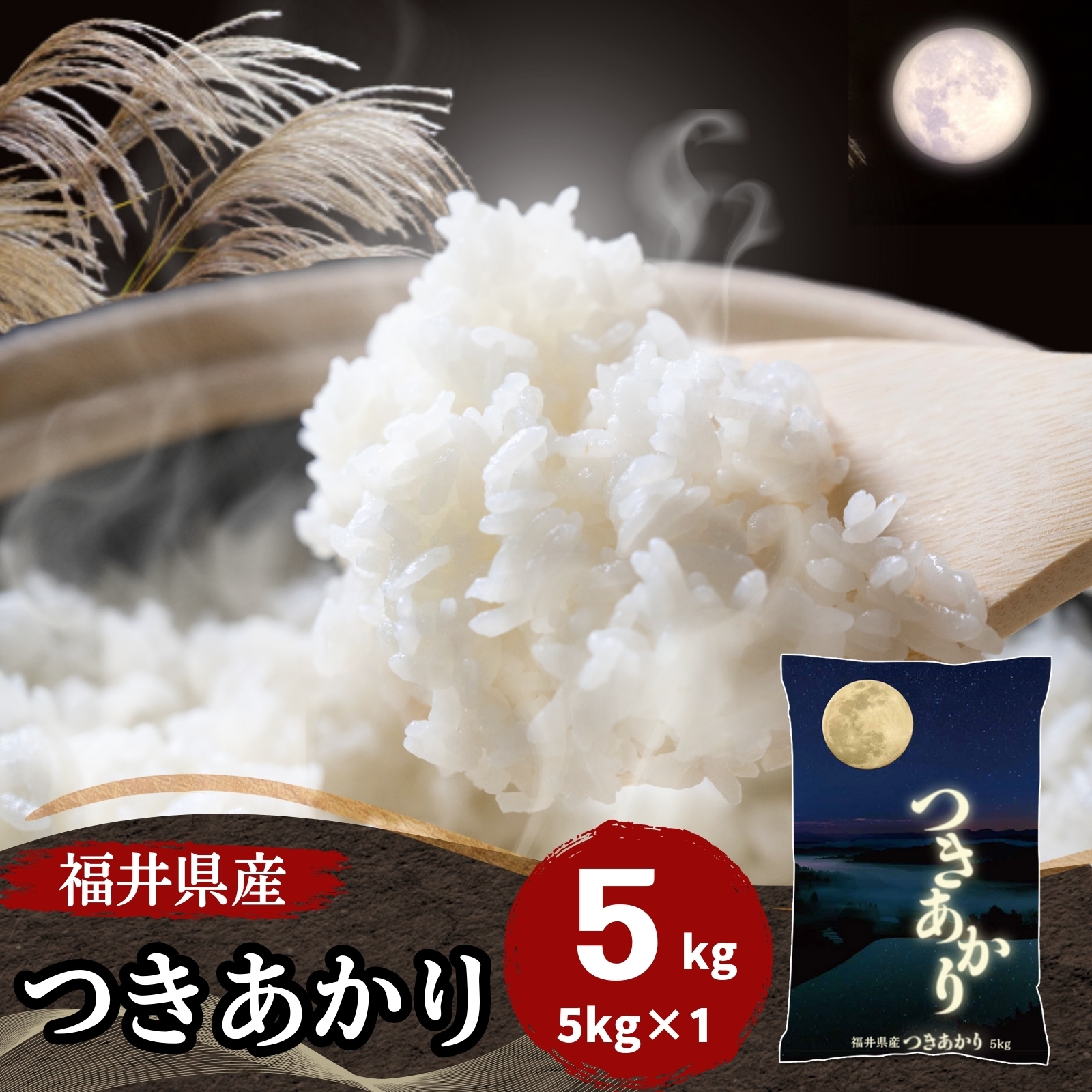 【数量限定】福井県産つきあかり 5kg 白米 令和6年産