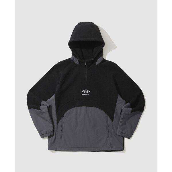 WARM ウーブン ミックス フリース フード アノラック BB UP421SHDO1 BKL0 GMU0 WMG0