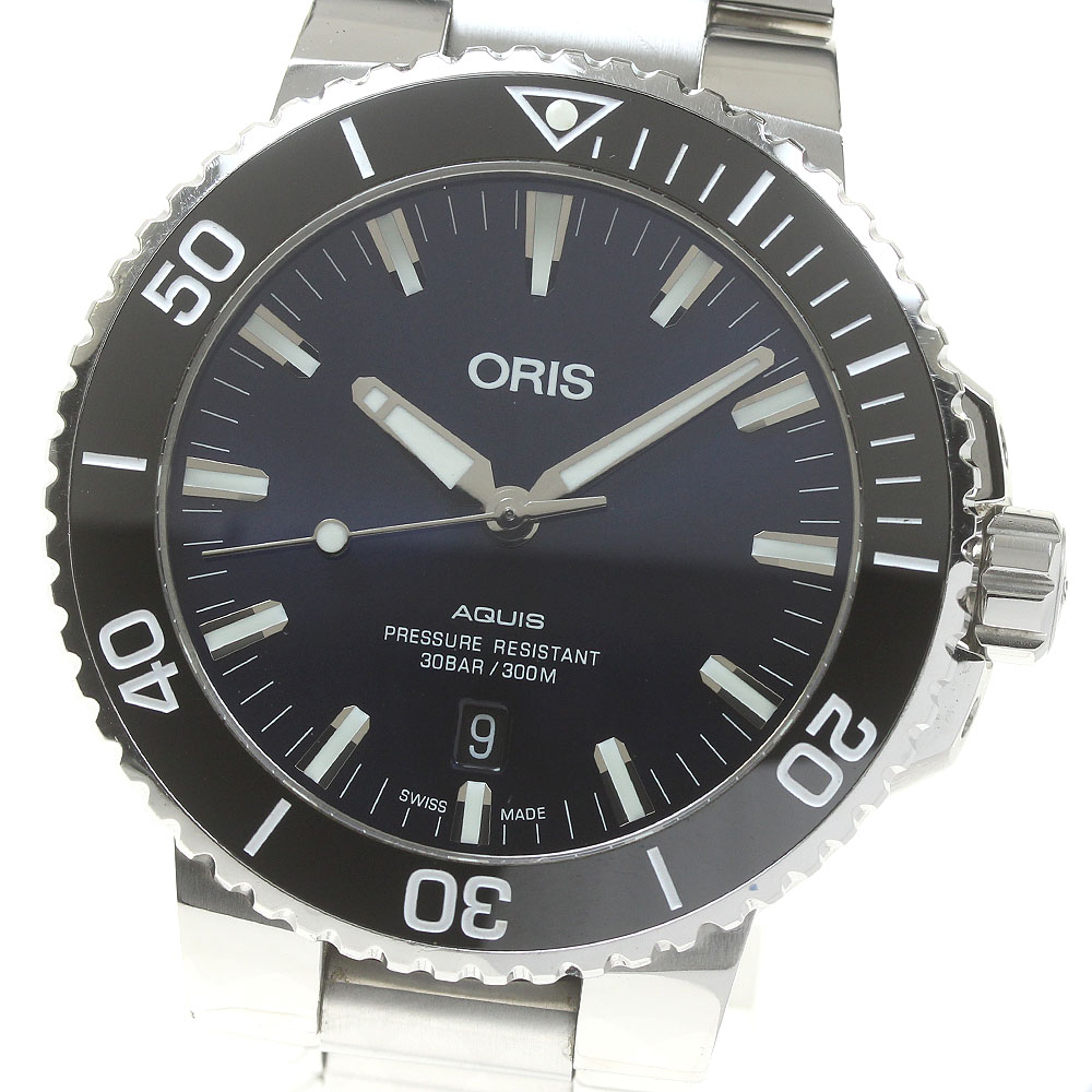 オリス ORIS 7730 アクイス デイト 自動巻き メンズ _821876【中古】