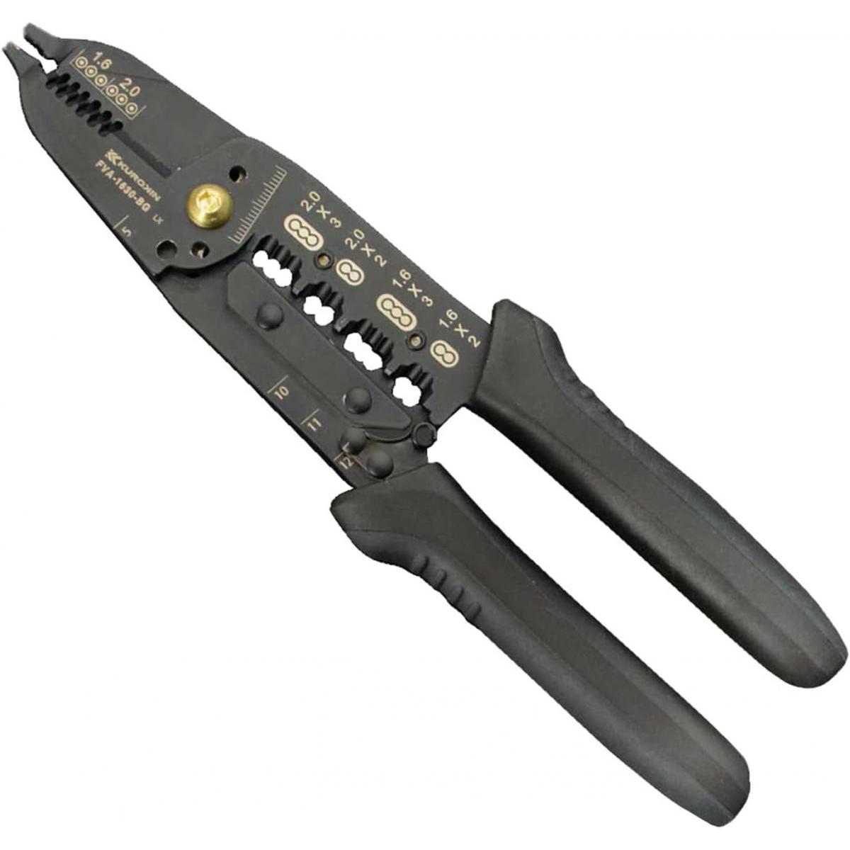 フジ矢 電工VAストリッパ 黒金 FVA-1630-BG 235mm 配線作業 電気工事 VA・VVF線加工作業 工具