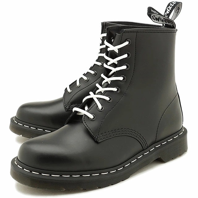 8ホールブーツ ホワイトウェルト 1460Z 8EYE BOOT WHITE WELT メンズ・レディース ハイカット BLACK ブラック系 [24758001 FW19] 正規取扱店