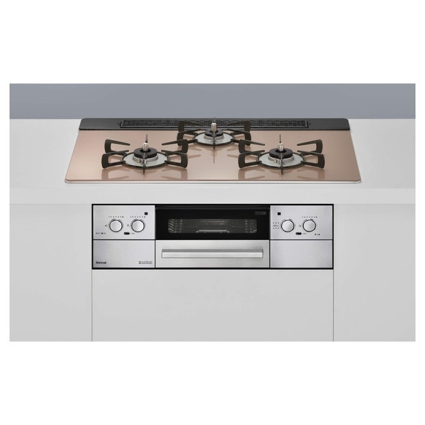 RHS71W32L22RASTW-LP スモーキーピンク Lisse [ビルトインガスコンロ(プロパンガス用両側強火力幅75cm)]