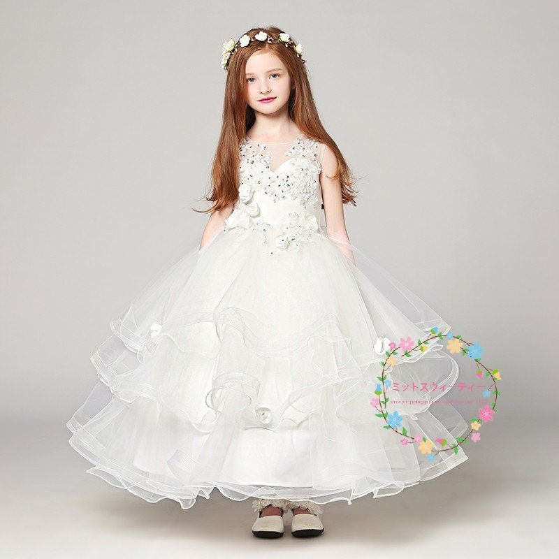 子供ドレス ピアノ発表会 カラフル キッズドレス 結婚式 子どもドレス 女の子 ミニ 子供服 七五三