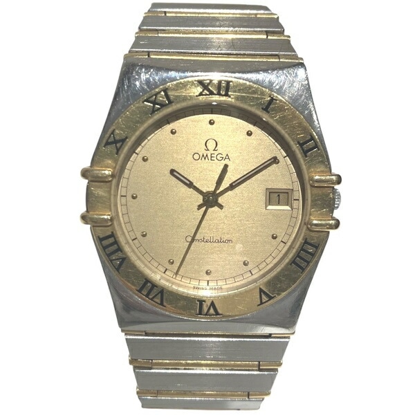 オメガ コンステレーション 1210.10.00 クォーツ ゴールド文字盤 腕時計 【中古】