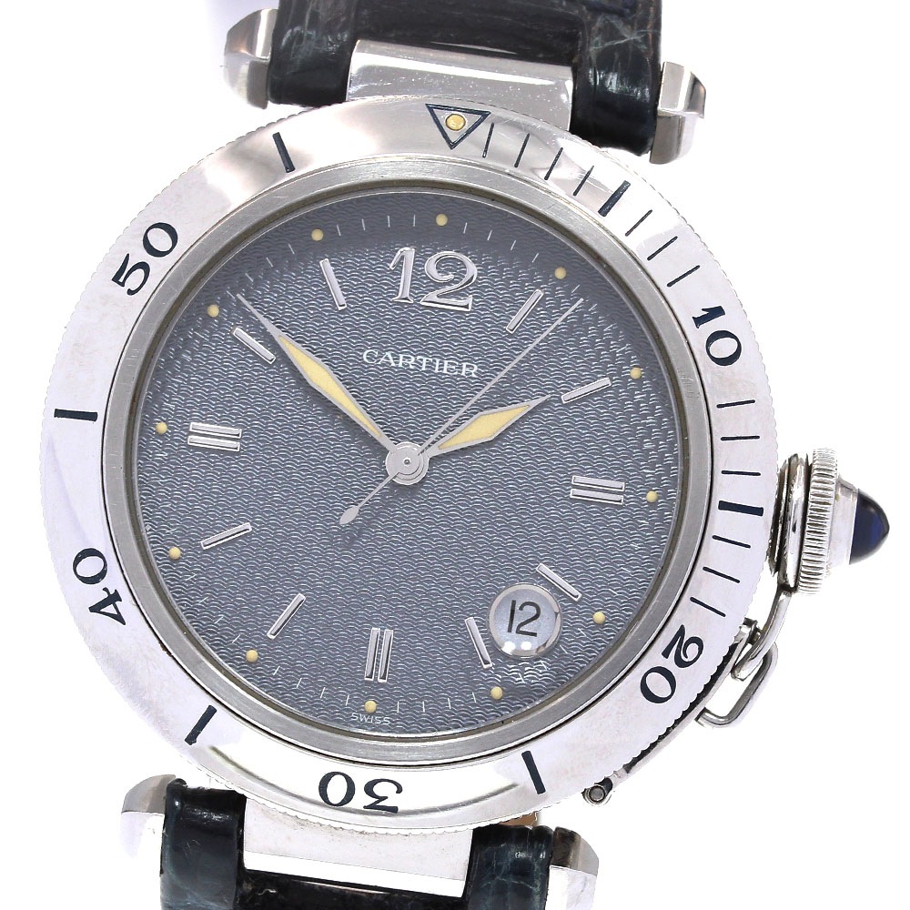 カルティエ CARTIER W31017H3 パシャ38 デイト 自動巻き メンズ 保証書付き_838501【中古】