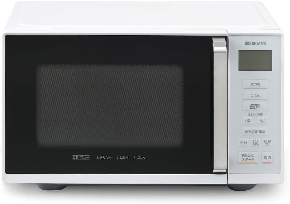 アイリスオーヤマ 電子レンジ 22L 単機能 フラットテーブル ヘルツフリー 全国対応 シンプル操作 IMB-F2202-W ホワイト 8,903円