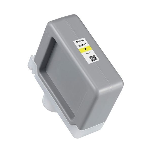 (まとめ）キヤノン インクタンクPFI-1100Y イエロー 160ml 0853C001 1個(×3セット)