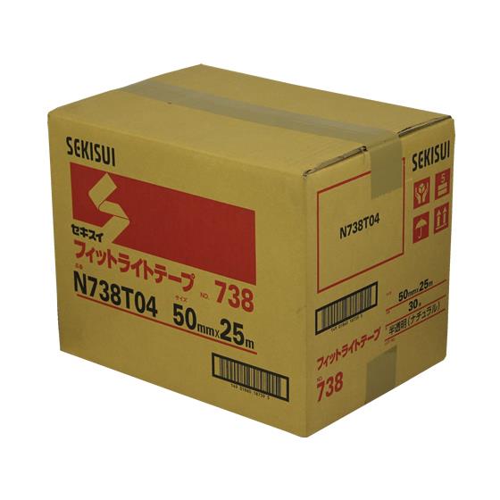 フィットライトテープNo738 50mm*25m半透明30巻 セキスイ N738T04 8,061円