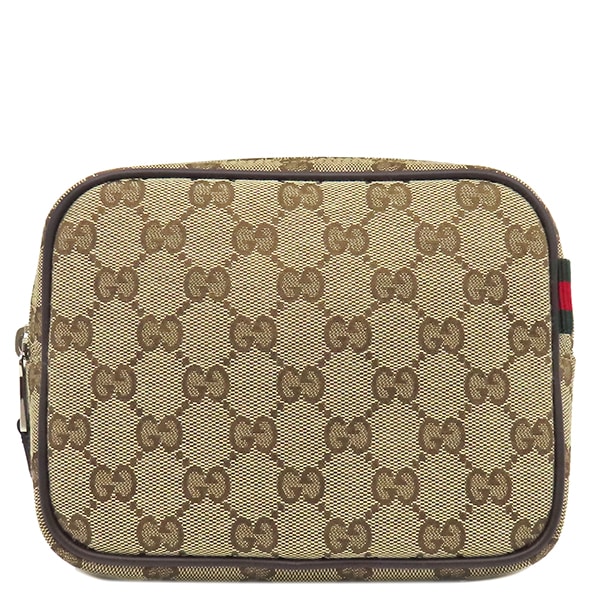 グッチ ショルダーバッグ GGキャンバス ミニ GGキャンバス レザー ベージュ×ブラウン シルバー金具 834268 【箱】【中古】