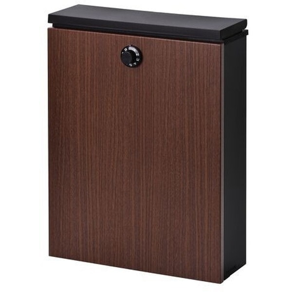 FHDM-01D(MBK) 木目調縦型メール便ポスト(マットブラック) メーカー直送
