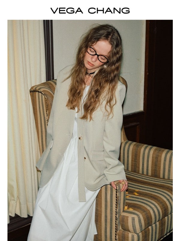 抹茶グリーン スモールスーツ レディース 2025年新作 韓国デザイン ニッチ レディース スーツジャケット