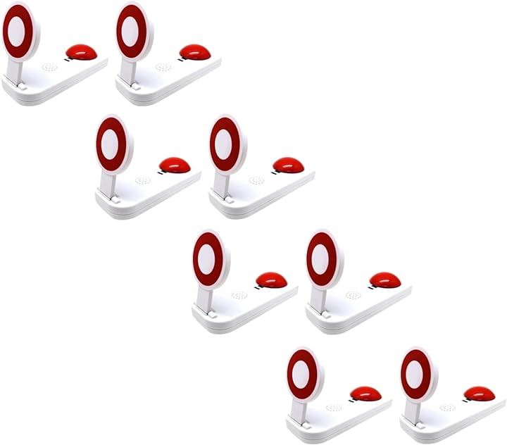 ピンポンブザー 早押し アンサー クイズ ボタン ピンポーン ブー パーティー グッズ(8個セット)