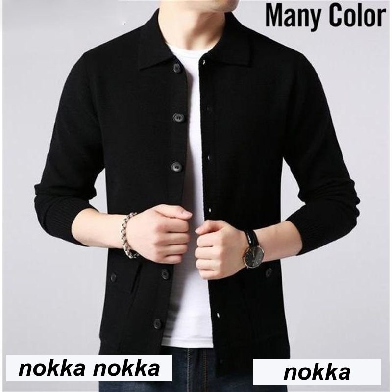 ニットコート ニット カーディガン メンズ トップス ニットカーディガン アウター 無地 編み柄 長袖