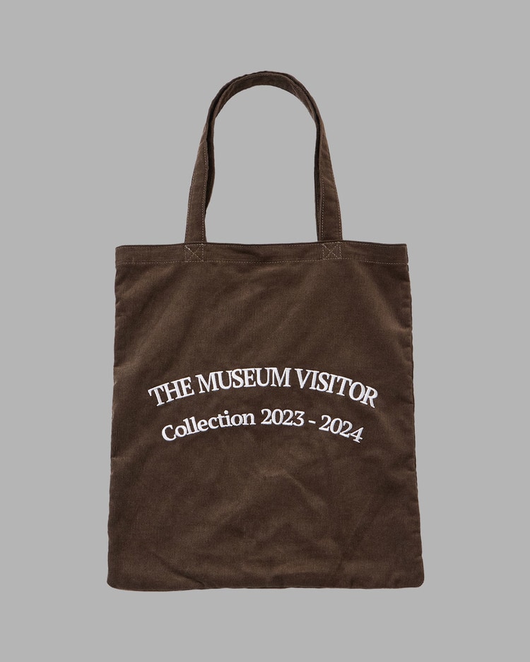 【THE MUSEUM VISITOR】 THE MUSEUM VISTIOR COLLECTION 2023-2024 CORDUROY ECO BAG : BROWN