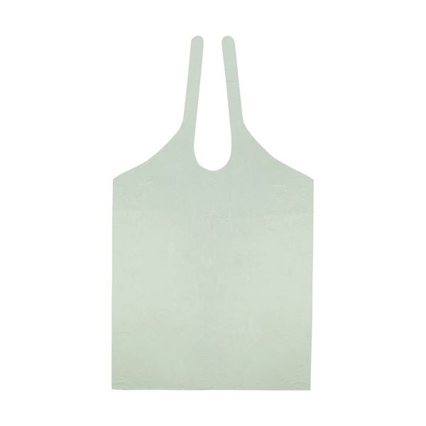 （まとめ） ファーストレイトPE食事用エプロン タイオンタイプ グリーン FR-839 1箱（50枚） (×5セット)