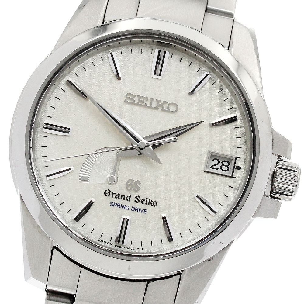 セイコー SEIKO SBGA025/9R65-0AG1 グランドセイコー パワーリザーブ デイト スプリングドライブ メンズ _899607【中古】