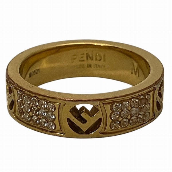フェンディ FENDI エフイズ 8AG9296 Mサイズ リング レディース 【中古】