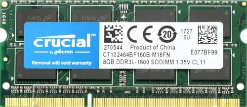 サイズ：8GB x1 Crucial [Micron製] DDR3L ノート用メモリー 8GB (
