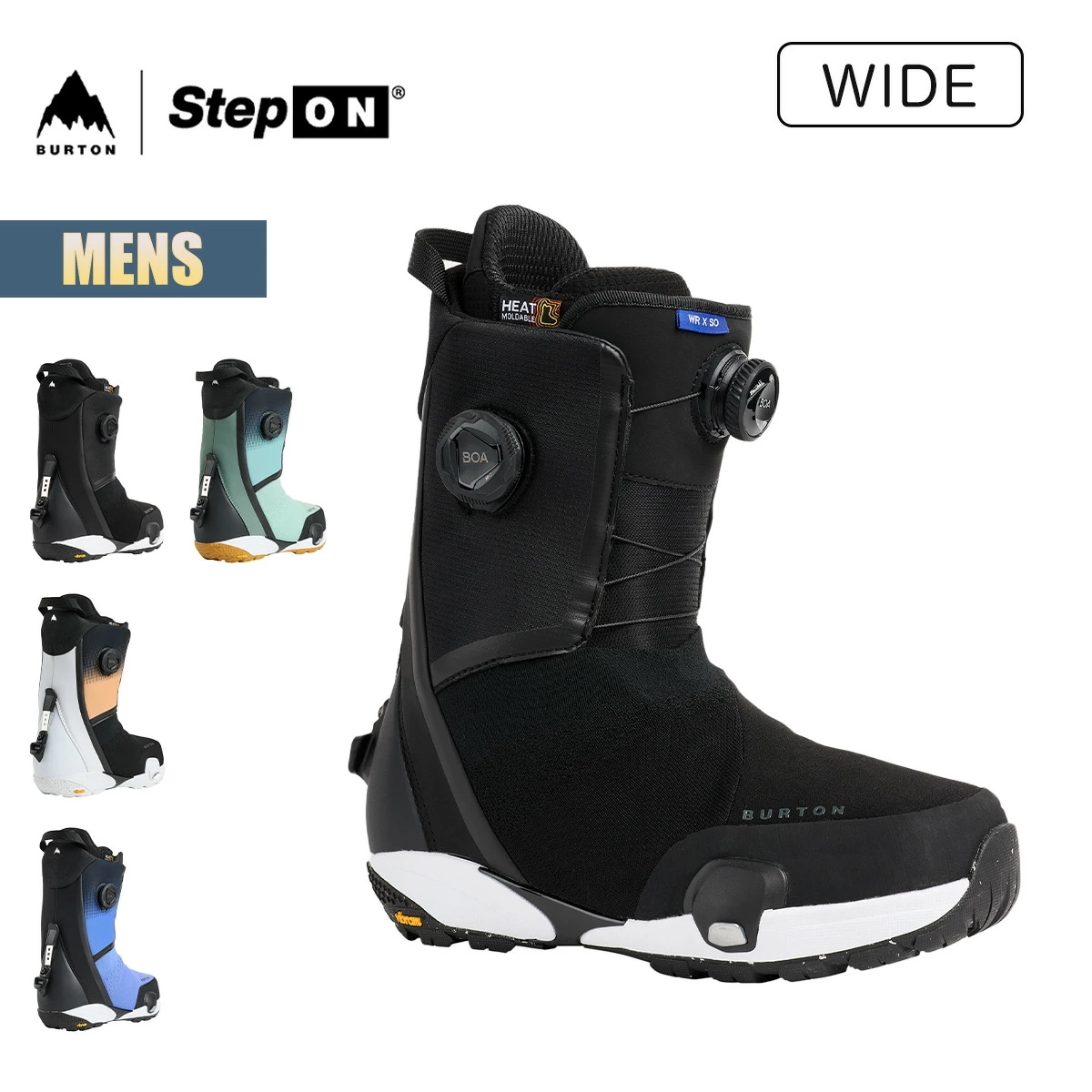 ステップオン ブーツ メンズ 25-26 ウェイブレンジ X ワイド W26JP-302931 Mens Waverange X Step On Snowboard Boots Wide