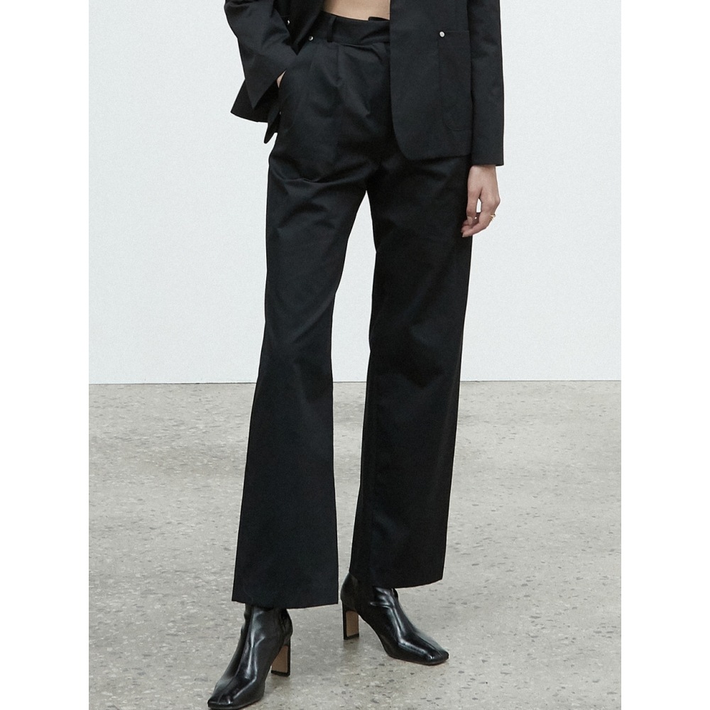 アムールモイヤー amr1313 スタッドワイドパンツ (ダークネイビー)