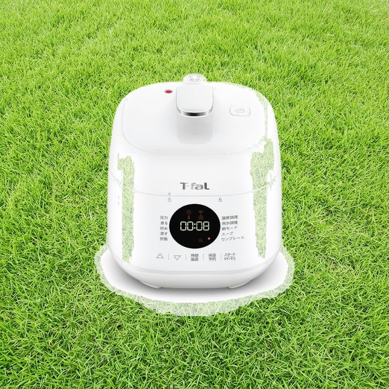 【オンライン限定】 ティファール 電気圧力鍋 2.3L 1人~2人用 時短 自動調理 1台10役 圧力/無水/煮る/蒸す/炊飯/炒め ミニサイズ 「ラクラ・クッカー ミニ」 一人暮らし レシピブック付