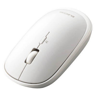 他サイト： エレコム ワイヤレスマウス Bluetooth Slint M-TM10BBWH/EC 薄型 静音 4ボタン プレゼンモード機能付 Windows Mac Android iOS iPadOS Firの商品画像