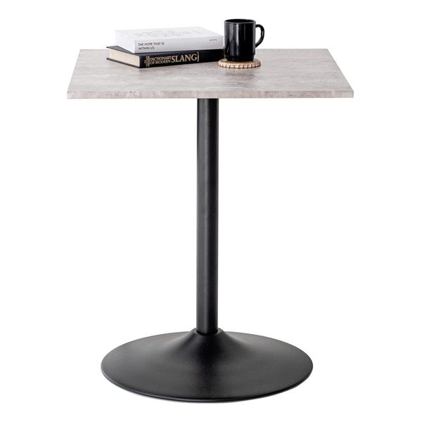 カフェテーブル（角型） 約 幅60×奥行60×高さ70cmマーブルグレー LT-4919MGY