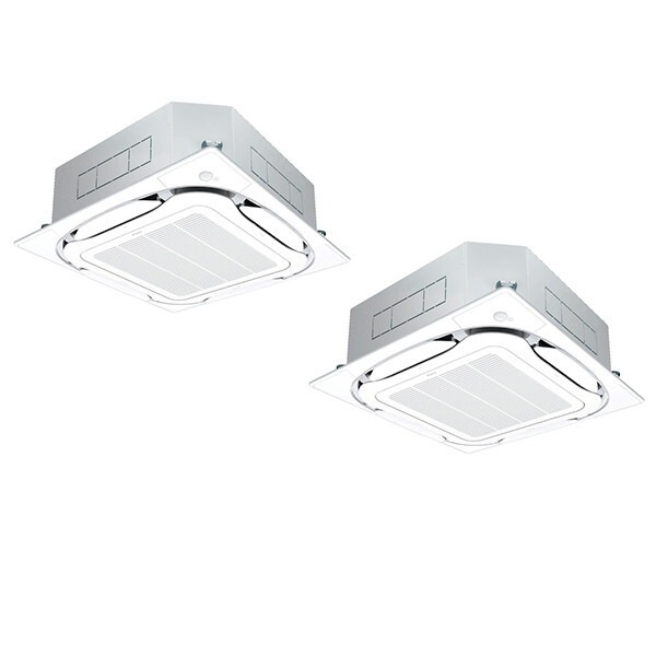 SSRC140CND FIVE STAR ZEAS Ｓ-ラウンドフロー センシングタイプ 業務用エアコン 天カセ4方向 ツイン同時マルチ 5馬力 三相200V ワイヤレスリモコン メーカー直送