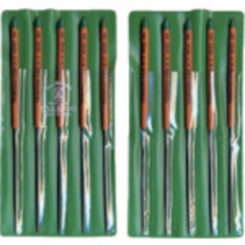 ツボサン　組ヤスリ 10本組 丸 中目　MA01002