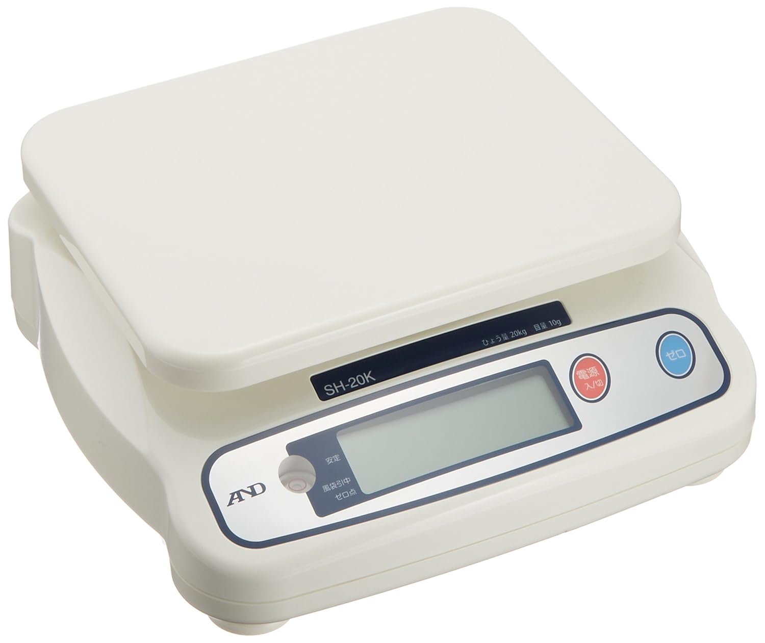 A&D デジタルはかり SH-20KN ひょう量:20kg 最小表示:0.01kg 皿寸法:230(W)*190(D)mm 検定無