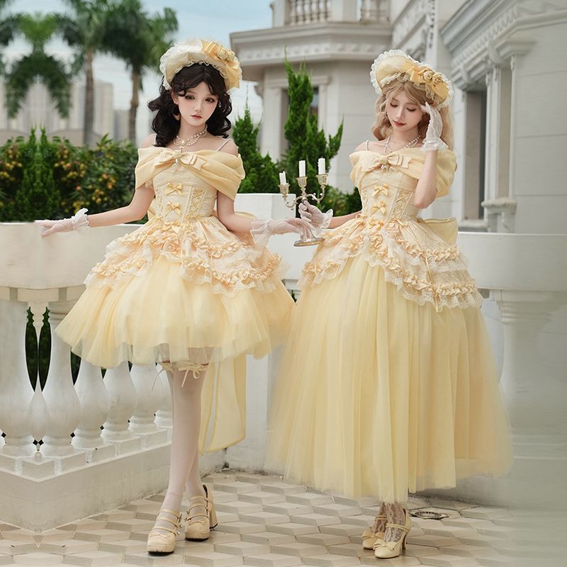 【送.料.無.料.急速発送】長短網糸sk魚骨胸衣ロリータ夏