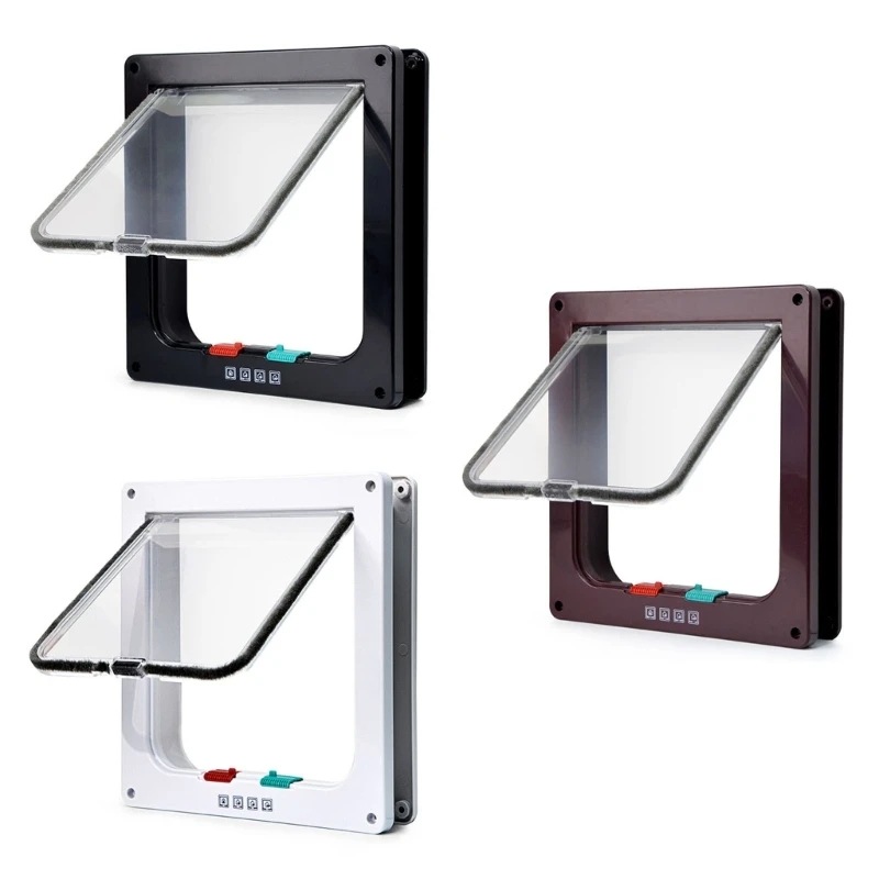 ペット用の安全フラップ,犬と猫のドア,家のドア,簡単な設置,滑り止め,屋内と屋外用,p82e