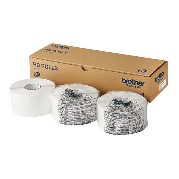 プレカット紙ラベル ユポ紙 RDロール 60mmx60mm 1060枚x3巻 RD-U11J6