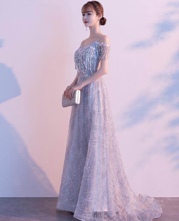 「エレガント 春新作 Aラインドレス」ロングドレス 演奏会ドレス パーティードレス ウェディングドレ 6,623円