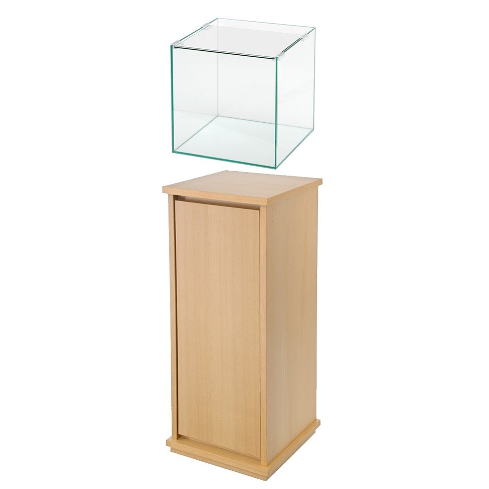 アクロ ガラス水槽 アクロ30キューブ 30X30X30cm+アクロ 水槽台 30X30X70 穴無し ラオスヒノキ 30cm水槽 CRC10―11―01―95―20