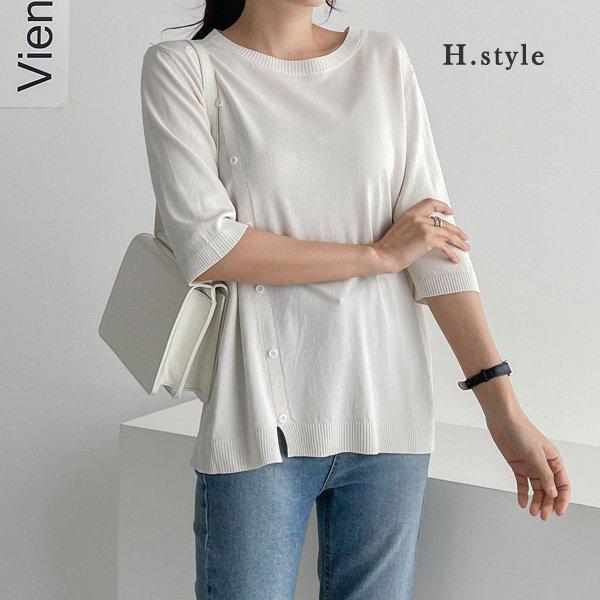 （KN）デイズボタンニットティー