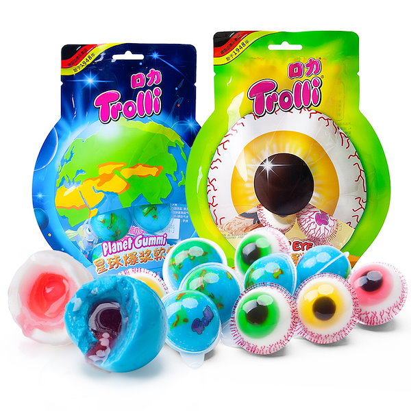 トローリ　地球グミ5個入り　10袋　trolli Amazon.co.jp: trolli トローリ 地球 グミ 本物 ぐみ 5個入り