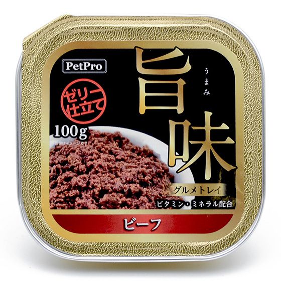 （まとめ買い）旨味グルメトレイ ビーフ 100g 犬用フード [x48]