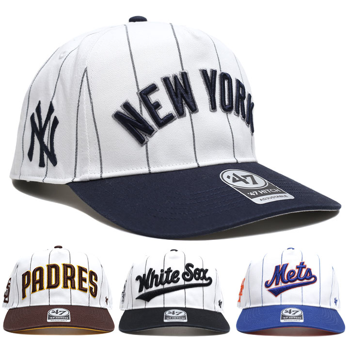 7 キャップ メンズ 春夏秋冬用 全4種 大きいサイズ MLB ヤンキース yankees ロゴ 47brand フォーティセブン HITCH ニューヨークヤンキース