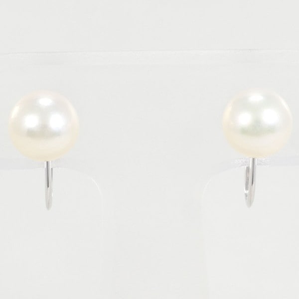 K14 14金 WG ホワイトゴールド イヤリング パール 総重量約2.0g ジュエリー 中古